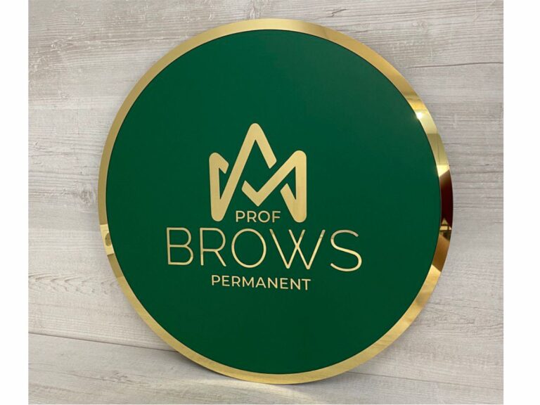 Акрилова вивіска Brows