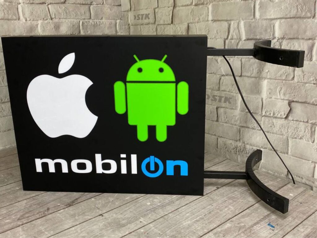 Торцевий двохсторонній лайтбокс Mobi On